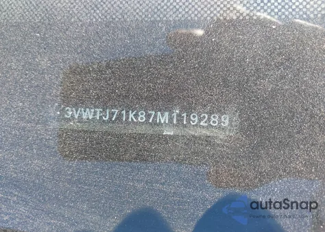 2007 Volkswagen Jetta Gli z USA, uszkodzony, nr VIN 3VWTJ71K87M119289